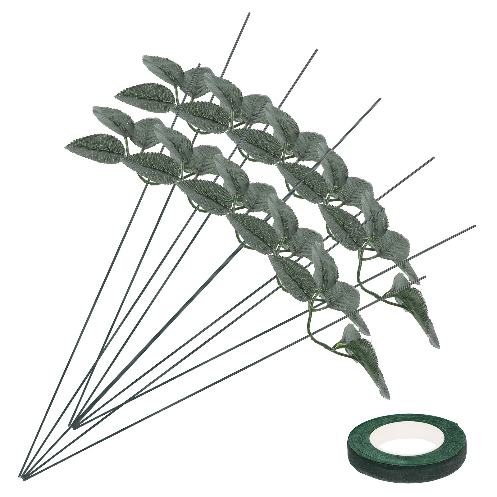 Floral Tape Green - 20Pcs Kit Rangkaian Bunga DIY dengan