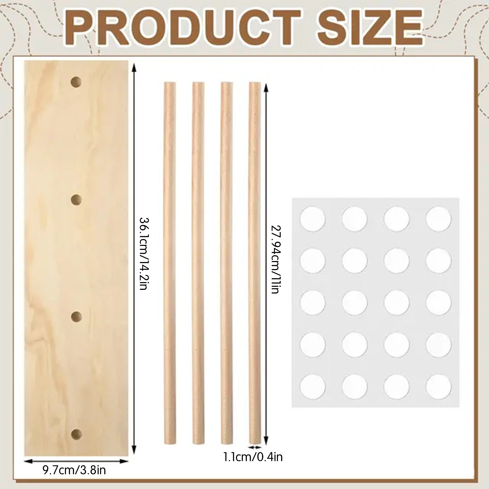 Rak Penyimpanan Pita Kayu deng - Florist Supply Ribbon ulasan dan harga