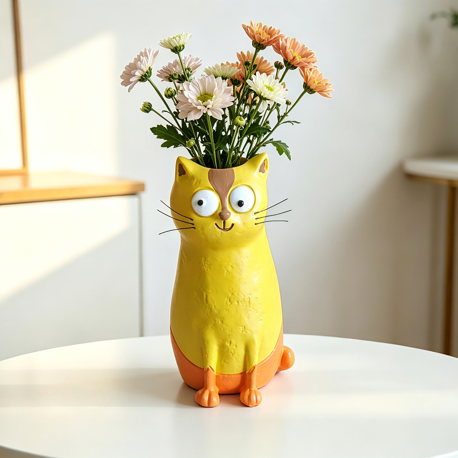 Vas Kucing Resin Kreatif Figur - Florist Supply Vases ulasan dan harga