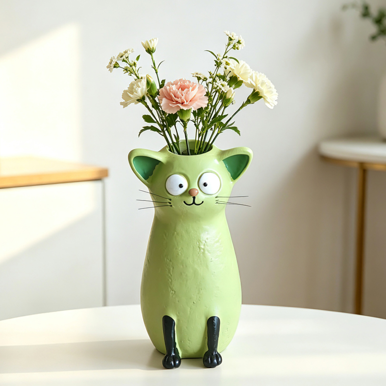 Vas Kucing Resin Kreatif Figur - Florist Supply Vases ulasan dan harga