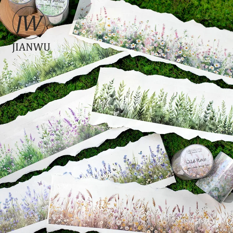 JIANWU 50mm * 200cm seri Catat - Floral Tape Green ulasan dan harga