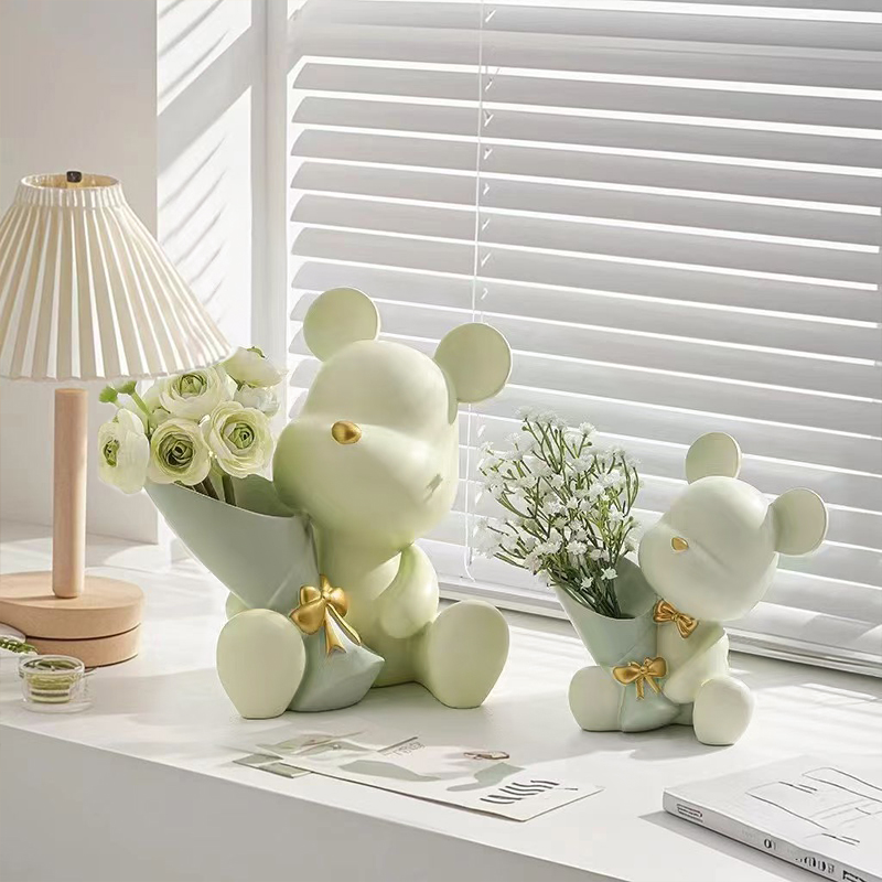 Vas Beruang Kecil Mini Lucu Kr - Florist Supply Vases ulasan dan harga