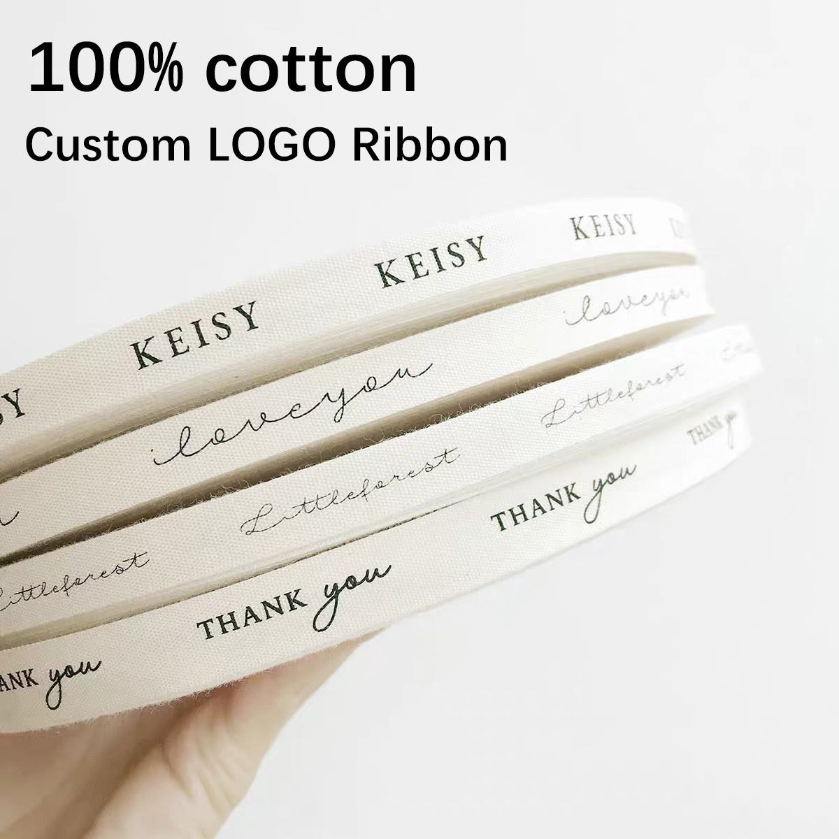 Logo Kustom Pita Katun untuk P - Florist Supply Ribbon ulasan dan harga
