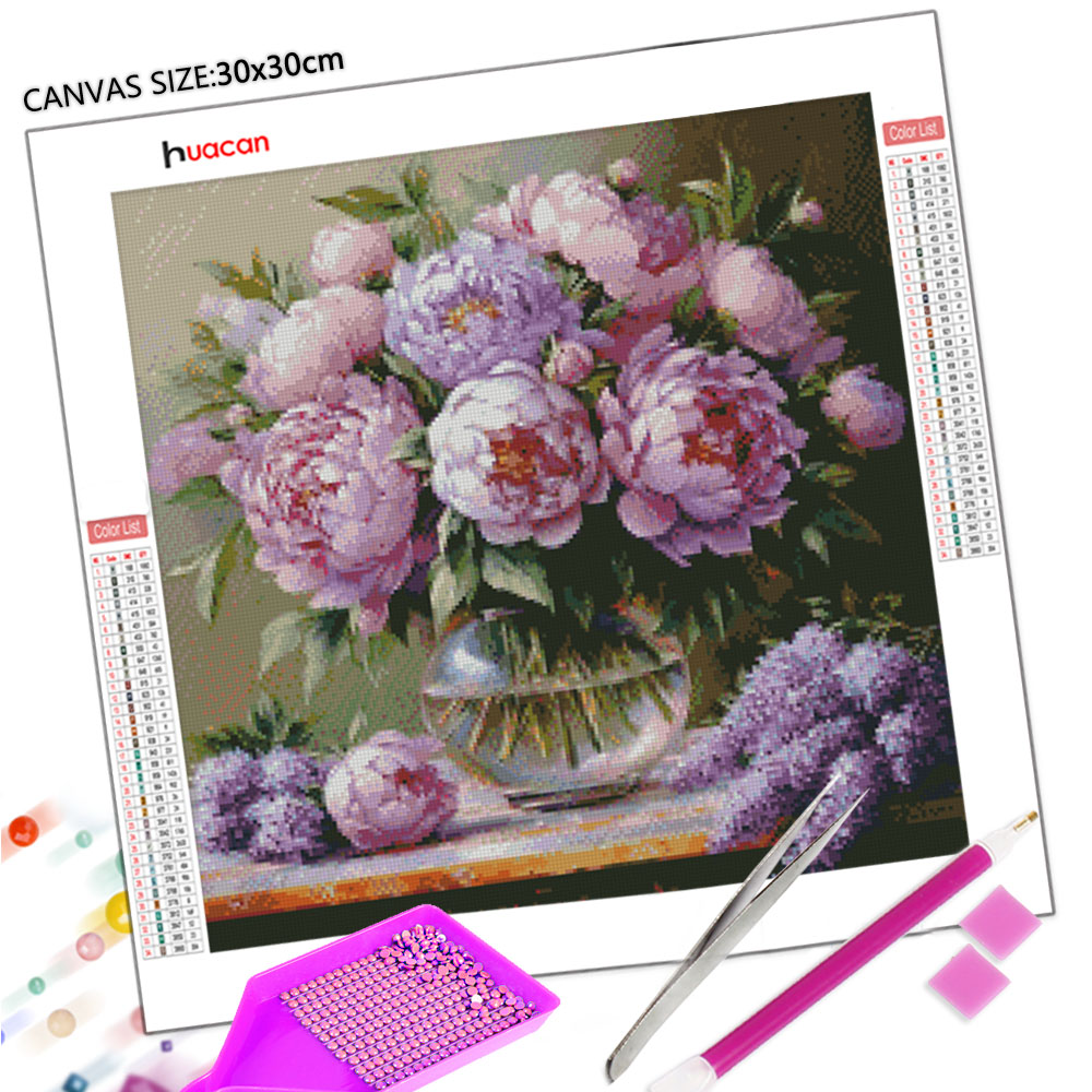 Huacan 5D DIY Lukisan Berlian  - Florist Supply Vases ulasan dan harga