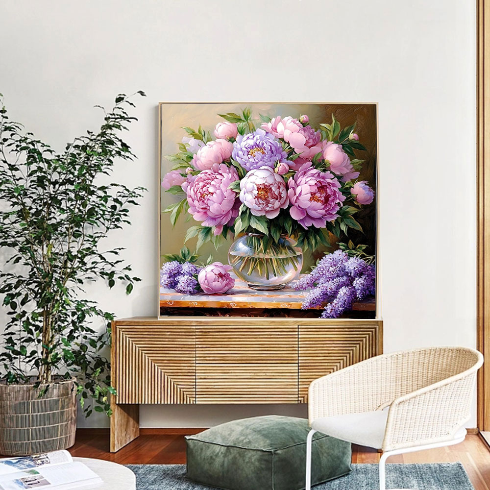 Huacan 5D DIY Lukisan Berlian  - Florist Supply Vases ulasan dan harga
