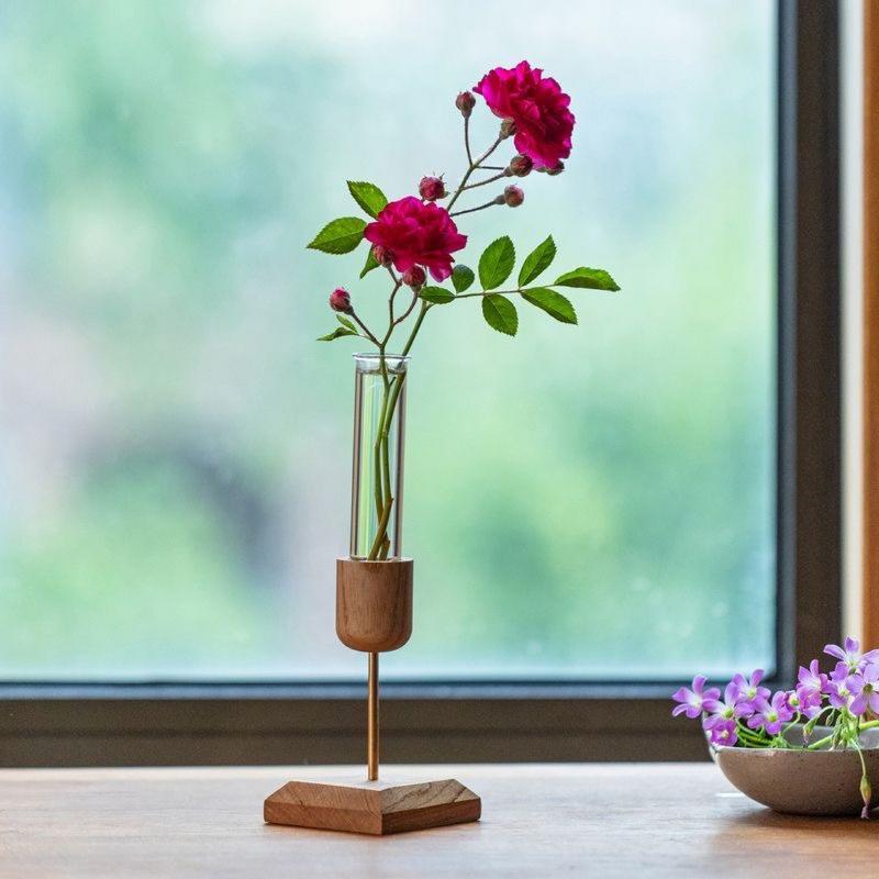 1 Buah Vas Kayu Tabung Reaksi  - Florist Supply Vases ulasan dan harga