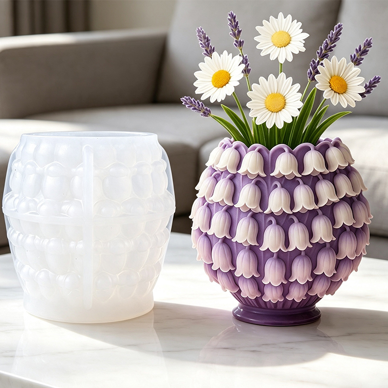 Cetakan Silikon Vas Bunga Lily - Florist Supply Vases ulasan dan harga