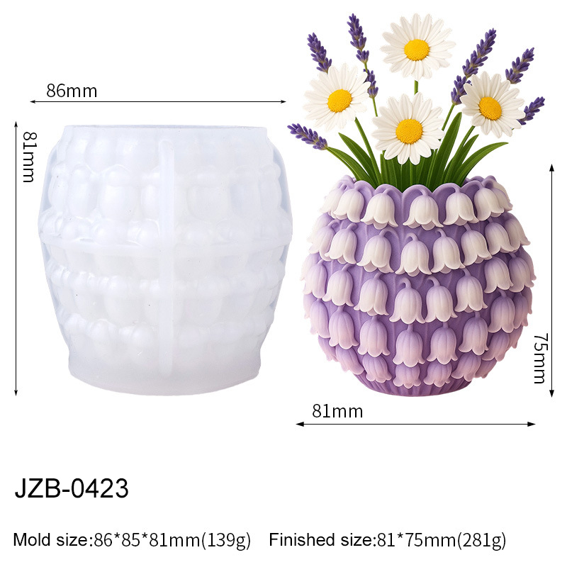 Cetakan Silikon Vas Bunga Lily - Florist Supply Vases ulasan dan harga