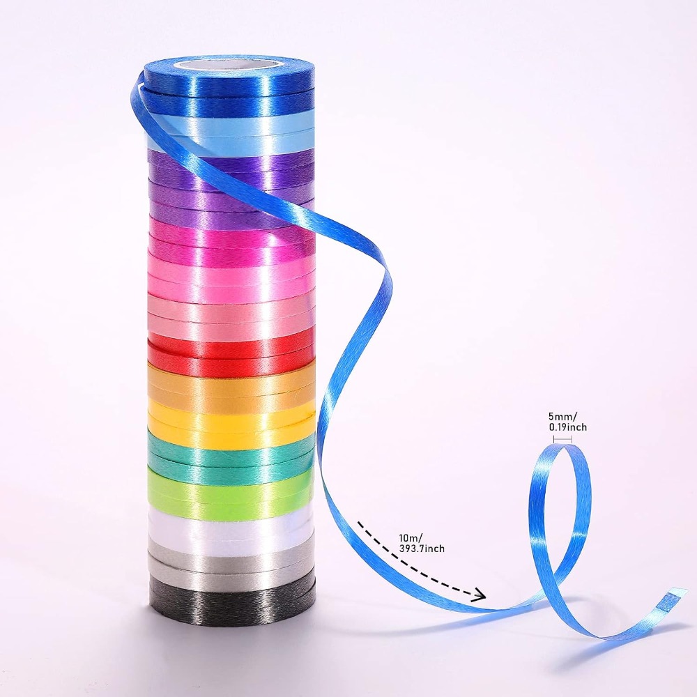 30 Gulungan Pita Keriting Warn - Florist Supply Ribbon ulasan dan harga
