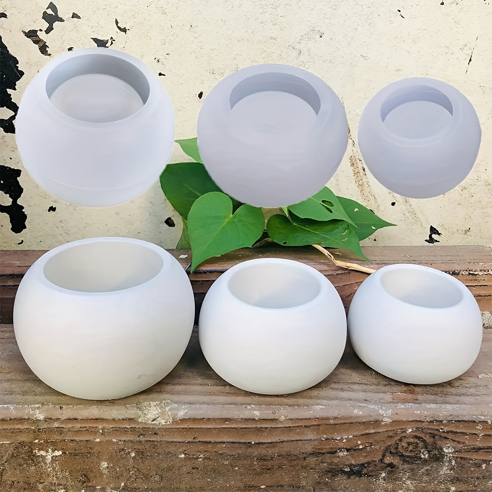 3pcs-Cetakan Pot Bunga Bulat S - Florist Supply Vases ulasan dan harga