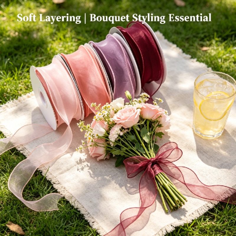 Pita benang fishtail 10 yard,  - Florist Supply Ribbon ulasan dan harga