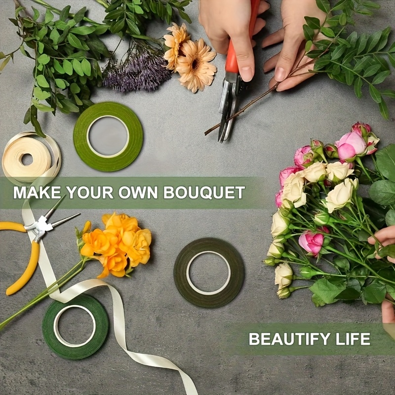 1. 8 Buah Pita Bunga Hijau Ber - Floral Tape Green ulasan dan harga